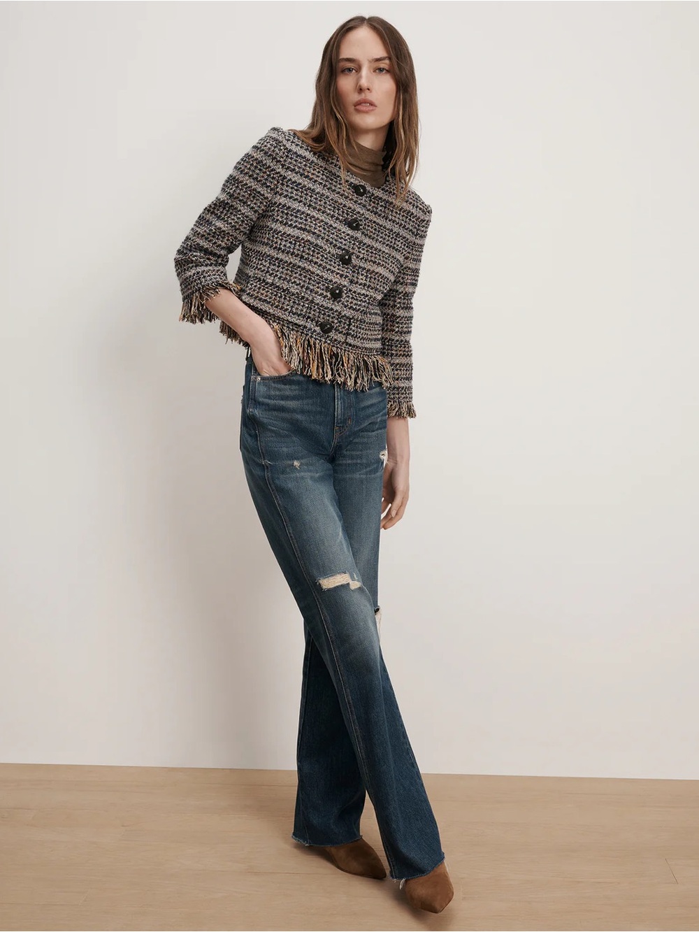 Veronica Beard Lyons Fringe Blazer - Picture 8 of 14